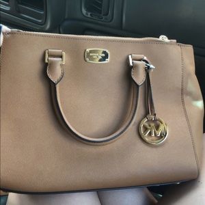 Tan leather Michael Kors bag